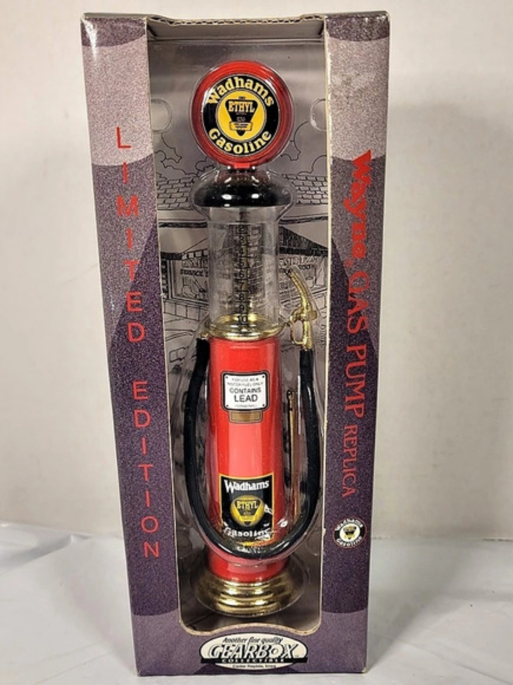 Wayne Gas Pump Wadhams Gasoline Limited Edition Gearbox Collectibles NIB (Us1)